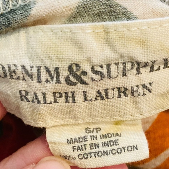 Ralph Lauren Denim & Supply southwestern motif fringed oversized tee. Small - Picture 5 of 5